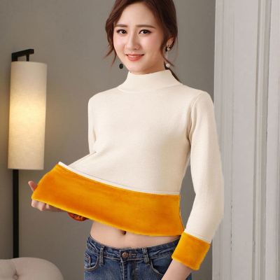 ✶☞ Turtleneck Thick Bottoming Shirt Women 39;s Thermal Top
