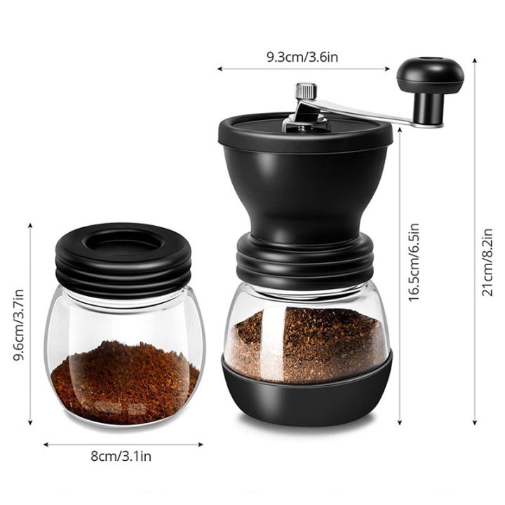 cfa-เครื่องบดกาแฟ-coffee-bean-grinder-แบบแมนนวลเครื่องเหยือกแก้วคุณภาพสูงสองด้ามมือจับสแตนเลสและฝ-เครื่องบดเมล็ดกาแฟ