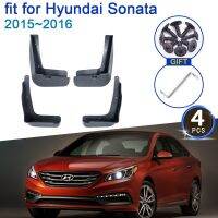 แผ่นบังโคลนรถสำหรับ Hyundai Sonata I45 LF 2015 ~ 2016 4X บังโคลนป้องกันบังโคลนอุปกรณ์เสริมการออกแบบอัพเกรดยางกันโคลนพนัง