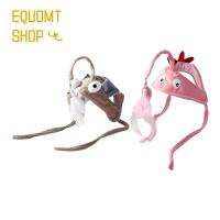 EQUOMT ของเล่นหยอกแมวอุปกรณ์เสริมสำหรับแมวแบบโต้ตอบเปลี่ยนได้ผ้าคลุมหัวแมวแมวตกปลาแบบโต้ตอบ