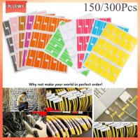 PLLEWY 150/300pcs สีสัน เครื่องมือมาร์กเกอร์ ลวด เครือข่าย แท็กประจำตัว ฉลากสายเคเบิล ออแกไนเซอร์ไฟเบอร์ สติ๊กเกอร์