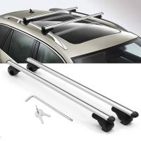 Universal Car Roof Rack Cross Bar Rooftop Adjustable Aluminum Rooftop Cargo Luggage Crossbars with Side Rails Lock for Auto SUV