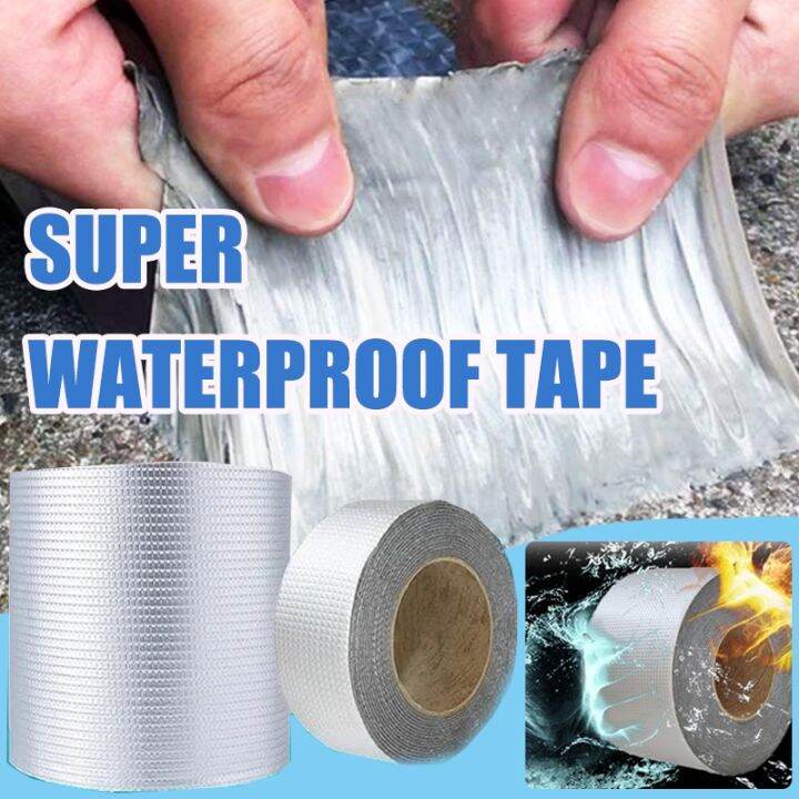 ¤ Aluminum Foil Butyl Super Strong Waterproof Rubber Tape Self Adhesive