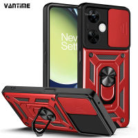 Vantime สำหรับ OnePlus Nord CE 3 Lite 5G เคสโทรศัพท์สไลด์ฝาครอบกล้อง Kickstand Hard เกราะกันกระแทกฝาหลัง