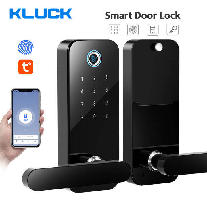 Tuya Fingerprint Door Lock Bluetooth Electronic Smart Door Lock With