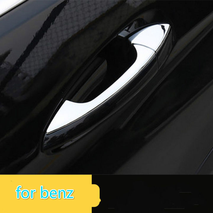 funduoo-สำหรับ-benz-c250-2010-2011-2012-2014มือจับประตูรถปกตัดซ้อนทับสติกเกอร์อุปกรณ์จัดแต่งทรงผม