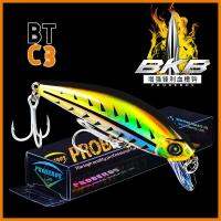 BTC3 ดีไซน์ญี่ปุ่น เบสลายทาง Crankbaits ตกปลาในฤดูหนาว เหยื่อ Minnow จมช้าๆ เหยื่อ Minnow เบ็ดตกปลา