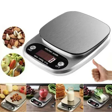 3kg/5kg/10kg 0.1g/1g High Accuracy Backlight Electric Scale with 3-9V USB  Charge