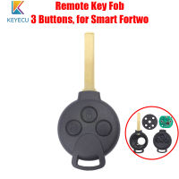 รีโมทคอนล Key Fob เปลี่ยน3ปุ่ม PCF7941 434MHz สำหรับ Smart Fortwo 451 2007 2008 2009 2010 2011 2012 2013