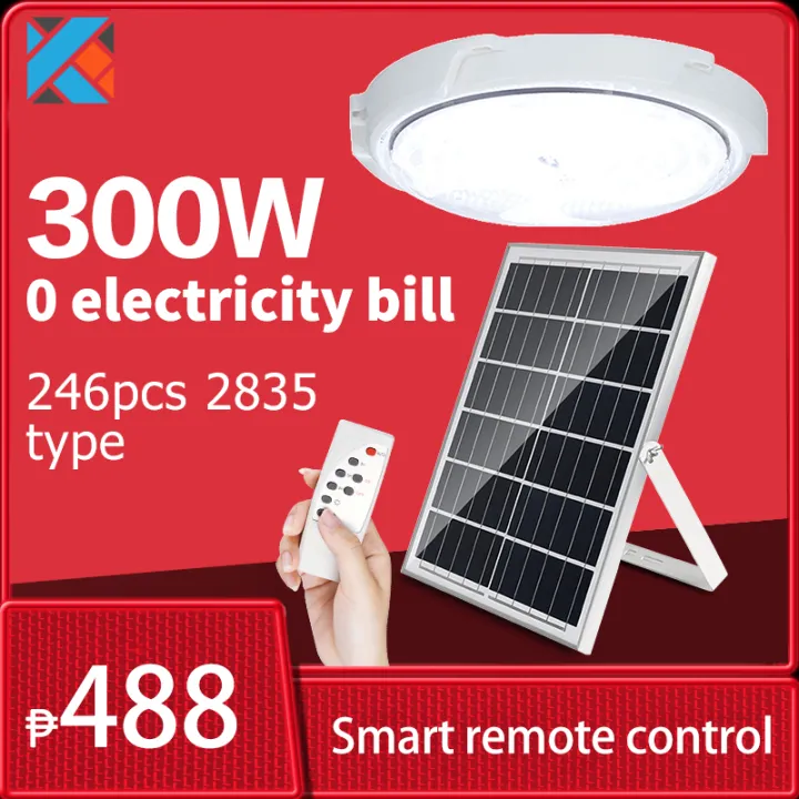 Solar Ceiling Light Home Indoor LED Ceiling Pendant Light