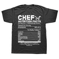 Funny Chef Nutrition Facts T Shirts Graphic Cotton Streetwear Short Sleeve Birthday Gifts Summer Style T shirt Mens Clothing XS-6XL