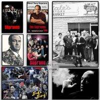 ภาพยนตร์คลาสสิก The Sopranos Family Series Tony Soprano Art โปสเตอร์-ภาพวาดผ้าใบภาพพิมพ์ภาพสำหรับตกแต่งบ้าน