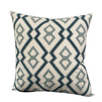 Cushion Cover Cute Geometric Embroidery Pillow Case with for Sofa Bed Simple Home Decorative 45X45CM