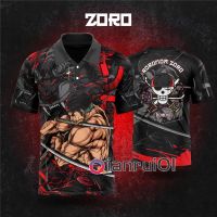 2023 ใหม่ One Piece Nika Zoro อะนิเมะเสื้อยืด / เจอร์ซีย์คอวินเทจ จำกัด เสื้อยืดรุ่น Viral TikTok Baju Unisex