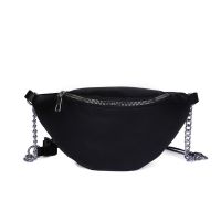 Shoulder Bag Chain PU Lychee Leather Fanny Pack Waist Bag Ladies Fashion Chest Bag Totebag Sling Bag Ladies Pouch Chest