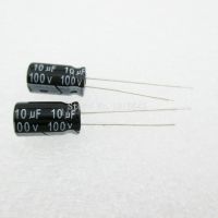 20PCS/LOT 10uF 100V Aluminum electrolytic capacitor 6.3*11 Electrolytic Capacitor 100v 10uf WATTY Electronics