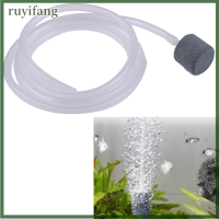 ruyifang อุปกรณ์ตู้ปลา Air Bubble Stone + ท่ออ่อนสำหรับปั๊มลมคอมเพรสเซอร์