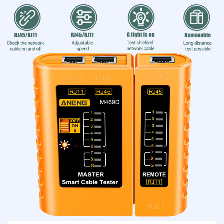 สาย-lan-tester-สายเคเบิลเครือข่าย-tester-rj45-rj11สาย-lan-tester-เครื่องมือสร้างเครือข่ายเครือข่ายซ่อม