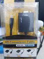 อุปกรณ์แปลงสัญญาณ จาก Micro HDMI to VGA + สาย Audio Output