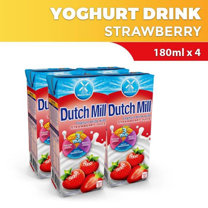 Original Quality Mill UHT Yoghurt Drink 180ml x 4 Lazada PH