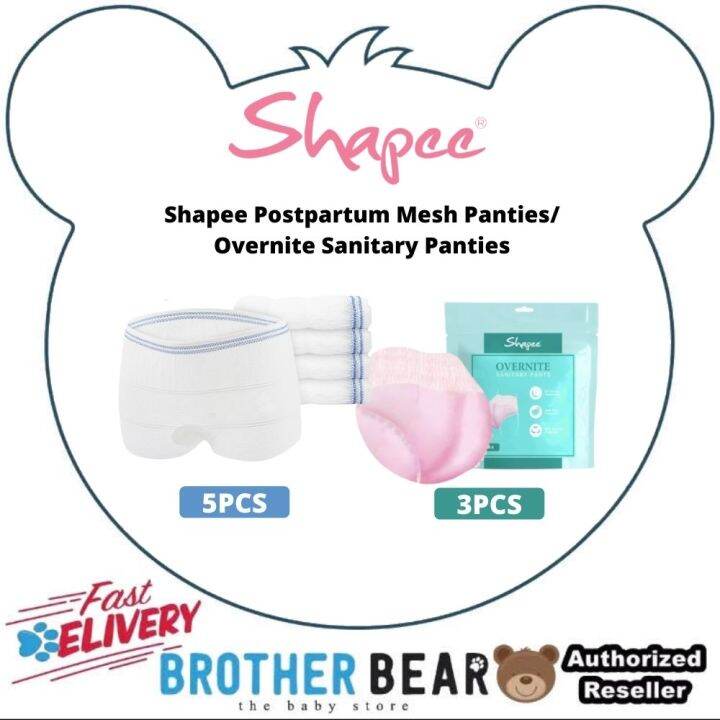 Shapee Postpartum Mesh Panties OR Overnight Panties BROTHER BEAR