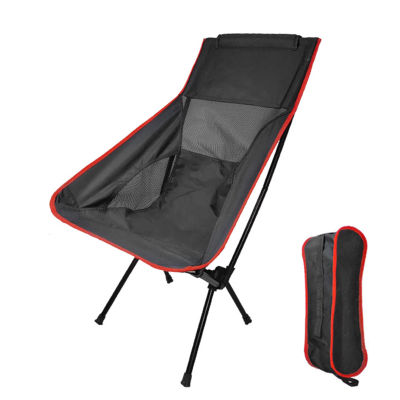 เก้าอี้ตกปลากลางแจ้ง Travel Ultralight Camping BBQ เก้าอี้พับสูงแบบพกพา EXTENDED เดินป่าชายหาดเครื่องมือสำหรับตกปลา