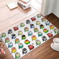 【CC】◐✓❦  Chubby Lovebirds Doormat Entrance Door Rug Decoration