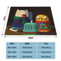 Adventure Time With Finn and JakeGumball Funny Animation Blanket Flannel Spring Autumn Heating Warm Throws For Winter Bedding