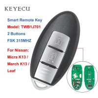 【100%-original】 islwpi Keyecu สำหรับ Nissan Micra K13 K13 Leaf Smart Remote Car Key Fob 2 315MHz ชิป ID46,ชื่อรุ่น: TWB1J701