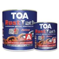 ( Promotion+++) คุ้มที่สุด ทีโอเอ Rusttect รัสท์เทค สีรองพื้นอิพ็อกซี่ ทาทับสนิม TOA Rust Tech Epoxy Primer (ชุดA+B) ราคาดี วอลเปเปอร์ วอลเปเปอร์ ติด ผนัง วอลเปเปอร์ สวย ๆ วอลเปเปอร์ 3d