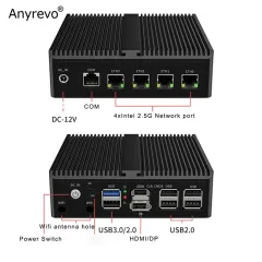 1U Rackmount Firewall Router With 10 Intel Gigabit NICs Intel