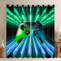 Children 39;s Game Players Curtain Boy Game Handle Curtain Panel for Retro Game Curtain Living Room Dormitory Decoration 2 Pieces