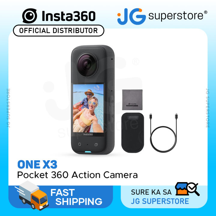 Insta360 ONE X3 Pocket 360 Waterproof Action Camera with Bluetooth