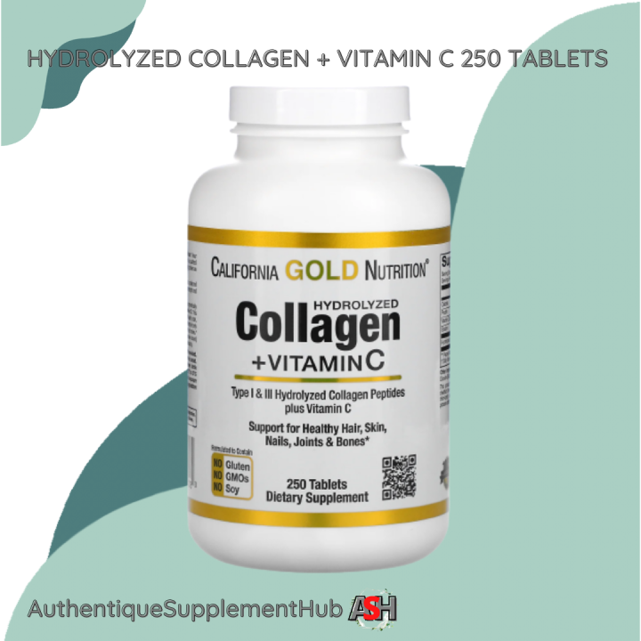 California Gold Nutrition, Hydrolyzed Collagen Peptides + Vitamin C ...