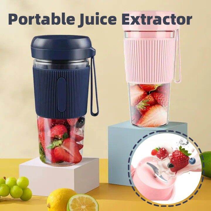 Portable Blender One-handed Drinking Mini Blender Cordless On the Go ...