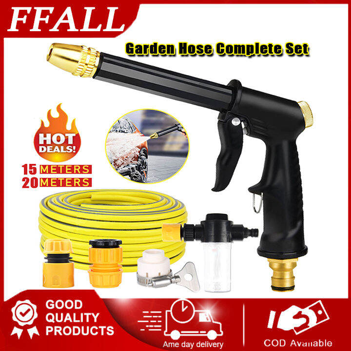 Garden hose complete set for faucet car wash high pressure power ...