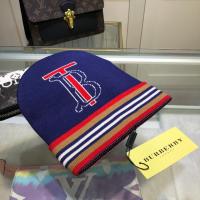 Burberry หมวก Cross-Border B Letter Stripes Curling หมวกขนสัตว์ผู้หญิงฤดูใบไม้ร่วงและฤดูหนาวใหม่หมวก Beanie ผู้ชายสบายๆทั้งหมดตรงกับอบอุ่นถักหมวก SPOT