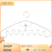 Lokei 1/4pcs คลื่นหลายพอร์ตสนับสนุนไม้แขวนเสื้อสำหรับแขวนผ้าแห้ง