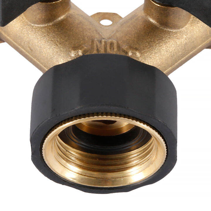 garden-hose-splitter-2-way-garden-water-distributor-solid-brass-y-valve-connector-hose-connector-garden-water-hose-adapter-3-4-นิ้วด้าย-tutue-store