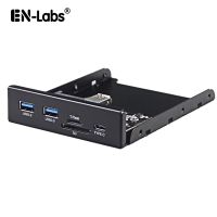 Lamberts En-Labs USB 3.0 SD/Micro SD/TF 3.5  Card Reader w/ 3.1 Gen 1 Type C   2 x Port Front Panel