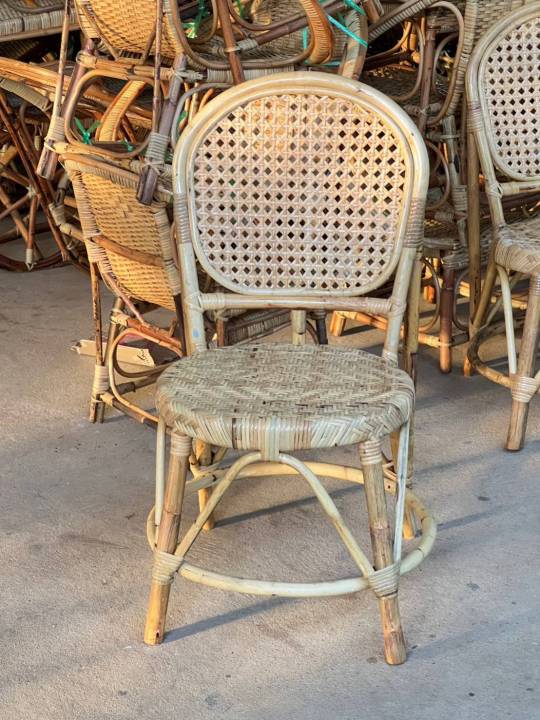 เก้าอี้หวายแท้ลายพิกุล-เก้าอี้หวายมินิมอล-เก้าอี้ร้านอาหารคาเฟ่โรงแรม