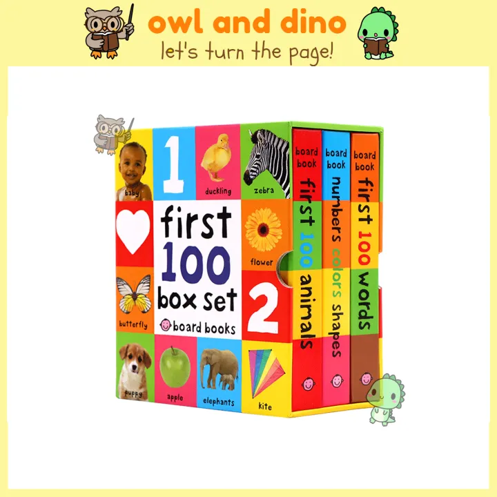 First 100 Board Book Box Set (3 Book Set) | Lazada PH