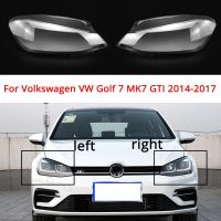 สำหรับ Volkswagen VW Golf 7 MK7 GTI 2014-2017ไฟหน้ารถโป๊ะเคสใสไฟหน้าเปลือกเลนส์กระจก