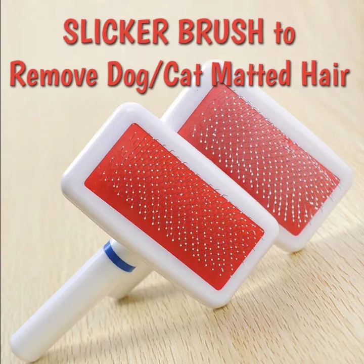 PET GROOMING SLICKER BRUSH to REMOVE DOG CAT Matted Hair Lazada PH