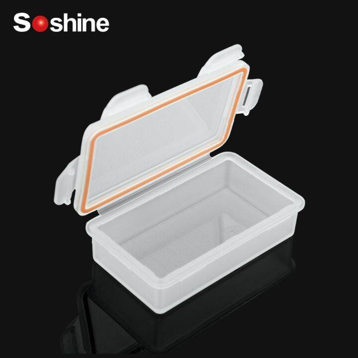 White Hard Plastic Battery Storage Boxes Waterproof 18650 Case Holder