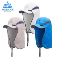 :{”》: AONIJIE E4089ผู้หญิงผู้ชายหมวกหมวกปีกบังแดด Topi Memancing ป้องกันแสงแดดที่ปิดหูถอดออกได้สำหรับการเดินป่า