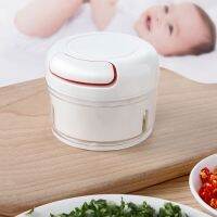 【คุณภาพสูง】happylife เครื่องปั่นมือ เครื่องสับกระเทียม เครื่องปั่นพริก mini food chopper เครื่องปั่นมือดึง เครื่องบดเนื้อ COD