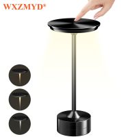 LED Table Lamp Metal Desk Lamp USB Rechargeable Touch Bed Side Nordic Led light Bedside Desk Light for Bar Hotel Home Decoration Night Lights