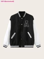 Asdsadsaaff Jaquetas Bomber Soltas Femininas Uniforme De Beisebol Casacos Grandes Casal Streetwear Moda Estudantil Outono 2022