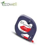 Ecowell 1ชิ้น Muticolors 91201เข้ากันได้สำหรับ Dymo LetraTag QX 50, XR, XM, 2000,บวกผู้ผลิตฉลากริบบิ้น91202 91203ฉลากกระดาษ